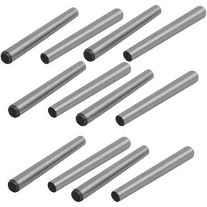 uxcell Carbon Steel GB117 30mm Length 3mm Small End Diameter Taper Pin 12pcs