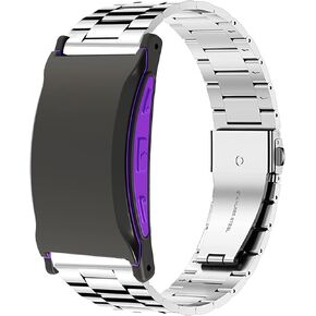 Compatible for Pavlok 3 Band, Quick Release Stainless Steel Metal Replacement Straps Compatible with Pavlok 3