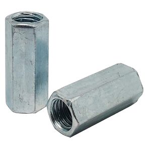 5pcs M14 x 2mm-Pitch 45mm Length Metric Hex Coupling Nut, Zinc Plated(m14X45)