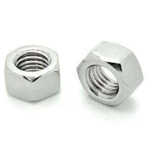 25 Qty 3/8-16 SAE 304 Stainless Steel Coarse Thread Finished Hex Nuts (BCP582)