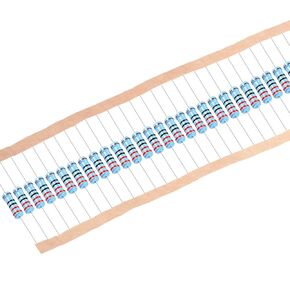 uxcell 30Pcs 220 Ohm Resistor, 2W 1% Tolerance Metal Film Resistors, Lead, 5 Bands for DIY Electronic Projects and Experiments