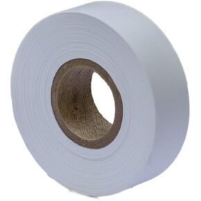 Bon Tool Bon 84-838 300-Feet by 1-3/16-Inch 4-Mil High Visibility Flagging Tape, White, 12-Pack