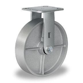 6" x 2" Heavy Duty Industrial Casters, 1250 lbs Load Capacity, Swivel Caster Wheels with Roller Bearing - Semi Steel Cast Iron Wheels for Workbench，Pallet Trucks （1 Pack）