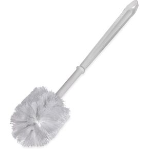 Sparta Flo-Pac Toilet Bowl Brush for Commercial Restrooms, Heavy Duty Toilet Brush with Plastic Handle for Bathrooms, 11 Inches, White