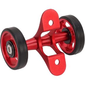 Zunate Easywheel Double Rear Wheels for Brompton Folding Bike, Bike Mudguard Extension Roller Assembly, Aluminum Alloy
