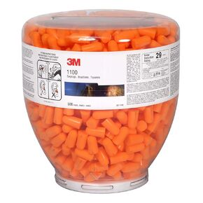 3M One Touch 1100 Earplugs Refill 391-1100 (Pack of 500)