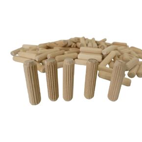Fluted Dowel, 5/16" 1 1/2", 180 Pieces, by Tech Team