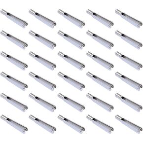 30 Pcs Mini Snap Links Thread Clip Self Locking Metal Clevis Clips Fixing Wing for Remote Control Model Electric Plane Airplanes Set (M2 Thread)