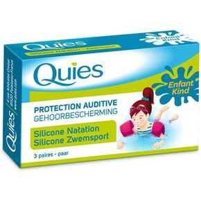 QUIES - Silicone Ear Protection for Children - Box of 3 Pairs
