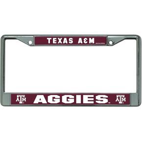 Rico Industries NCAA Unisex-Adult Standard Chrome License Plate Frame