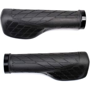 MBP Ergonomic Style Locking Bicycle Grip Soft Comfortable MTB Flat Bar Urban Trail Grips Black