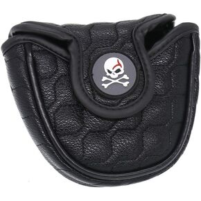 HISTAR Black Skull Mallet Putter Cover Headcover for Scotty Cameron Odyssey