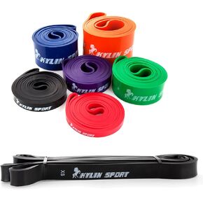 KYLIN SPORT Resistance Band Assisted Pull Up Bands Training Yoga Pilates Elastic Loop Stretch for Cross Workout Gymnastics Power-lifting