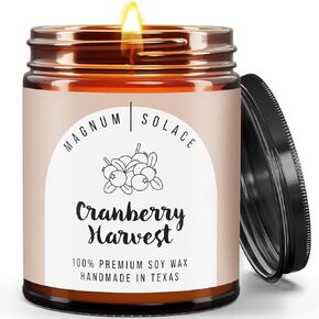 شموع عيد الميلاد المعطرة - شموع العطلات - الشتاء والخريف - شمعة شمع الصويا الممتازة - حصاد التوت البري in Kuwait