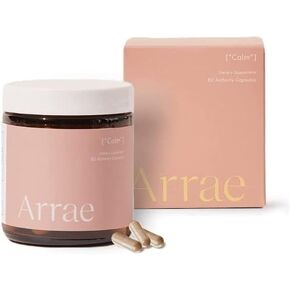 Arrae Calm Cortisol Manager - 60 Stress & Panic Relief Capsules - Mood Support Supplement w/L-Theanine, Inositol, Passionflower, & Magnesium to help You feel Zen