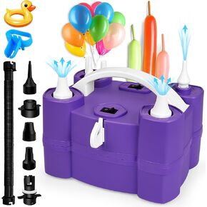 Balloon Pump Electric Triple Nozzle 3-in-1 Electric Air Pump for Inflatables and Balloons, Inflator Deflator for Pool Floats Swimming Ring Air Mattress
