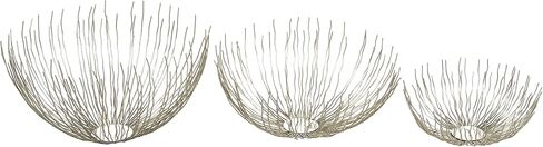 Deco 79 Contemporary Stainless Steel Round Decorative Bowl, Set of 3 18", 15", 11"W, Silver in Saudi Arabia