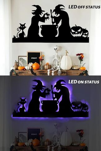 Halloween Outdoor Decoration - Black Lantern Halloween Silhouette can be Used for Outdoor Halloween Garage Door Wall and Courtyard Decoration - NW2 in Saudi Arabia