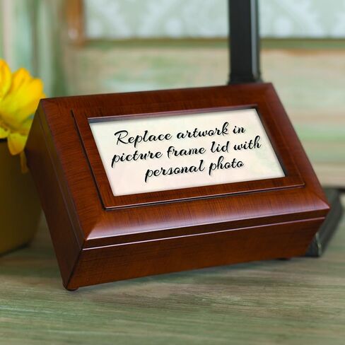 صندوق موسيقى صغير الحجم للمجوهرات الصغيرة من Cottage Garden Love My Dachshund Rich Woodgrain - يشغل أغنية عالم رائع in Saudi Arabia