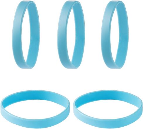 الأساور سيليكون الأساور المطاطية سحر الكبار بلون العصابات الرياضية فارغة للمرأة الرجال 5 قطعة إلى 12 قطعة in Kuwait