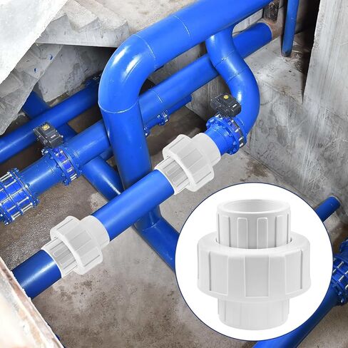 6 قطع تركيب أنابيب توصيل PVC مقاس 1 بوصة، اتحاد انزلاقي PVC مقاس 1 بوصة، جدول اقتران محول PVC الأبيض 40، حلقة دائرية EPDM (مقبس × مقبس) in Kuwait