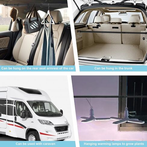 Elantrip Heavy-Duty Automotive Hanger Bar, Extends from 34" To 63", Iron Tubing and Rubber Protective Sleeve for Cars, Trucks, Suvs and Rvs (1 Piece Set) in Saudi Arabia