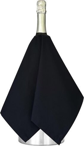 Catering Collection, Bottle Cloths for Wine Bottle Chillers or Ice Buckets, Polycotton, 54 cm, Center Hole, Stitched Circle (White, Pack of 2) in Saudi Arabia