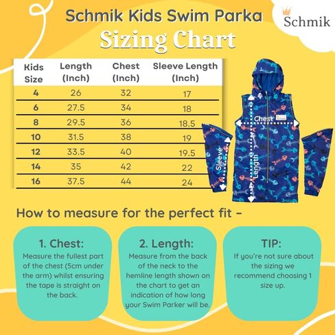 SCHMIK Unisex Swim Parka. Inc Swim Bag. Warm Change Coat. Girls, Boys & Kids. in Saudi Arabia