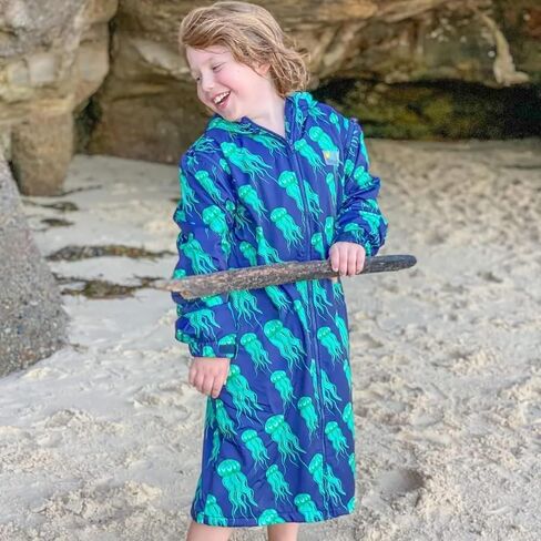 SCHMIK Unisex Swim Parka. Inc Swim Bag. Warm Change Coat. Girls, Boys & Kids. in Saudi Arabia