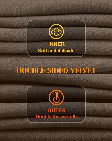 Riyiper 3 Pack Men's Long Sleeve Thermal T-Shirts with Pocket DE Velvet Crew Neck Casual Top Fall Winter Basic Tee in Kuwait