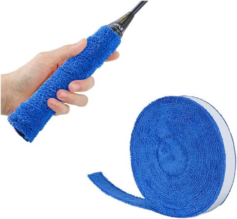 Ibluelover تنس الريشة منشفة شريط قبضة غير قابل للانزلاق مقبض مضرب التفاف ماص مضرب Overgrip لفة مضرب التنس العصابة للخارج in Kuwait