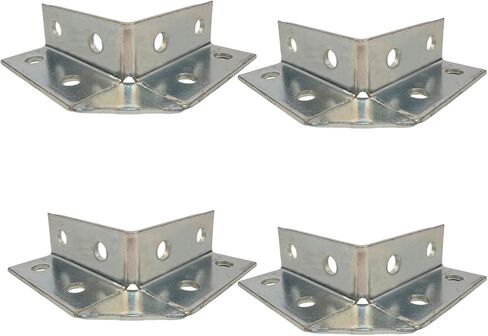 4 Packs 4 Holes Square Mounting Struct Channel Brackets, Fits for ½" Bolt with 1-5/8" Strut Channel, C Channel Fitting Feets in Saudi Arabia