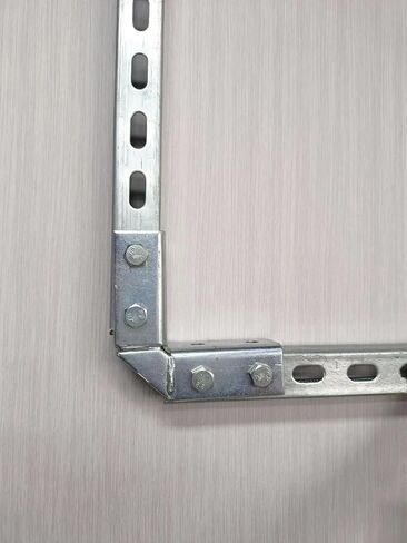 4 Packs 4 Holes Square Mounting Struct Channel Brackets, Fits for ½" Bolt with 1-5/8" Strut Channel, C Channel Fitting Feets in Saudi Arabia