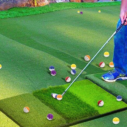 Practice Golf Balls (20-Pack) 42mm Limited-Flight Rubber Golf Balls to Improve Your Swing - Hollow Airflow Mini Soft Balls - Good for Home Putting & Backyard Swing, Indoor & Outdoor in Saudi Arabia