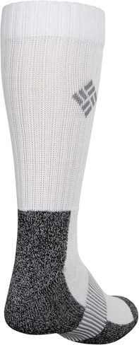 Columbia Men's Moisture Control Crew Socks, White, 6-12 US in Kuwait