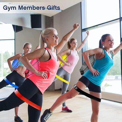 60 Pcs Workout Loop Resistance Bands Bulk, Gym Elastic Bands Set for Fitness Sport Class Students Members Gift Physical, 5 Pieces Each Set, with Large Drawstring Backpack Bags in Saudi Arabia