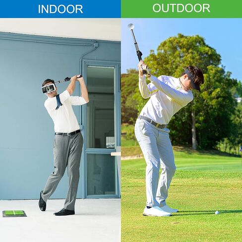 Golf Swing Trainer, Stretchable Swing Training Device with Sound-Emitting Swing Rod aids in Practice, Lightweight, Durable Golf Swing Mas with Ergonomic Grip in Saudi Arabia