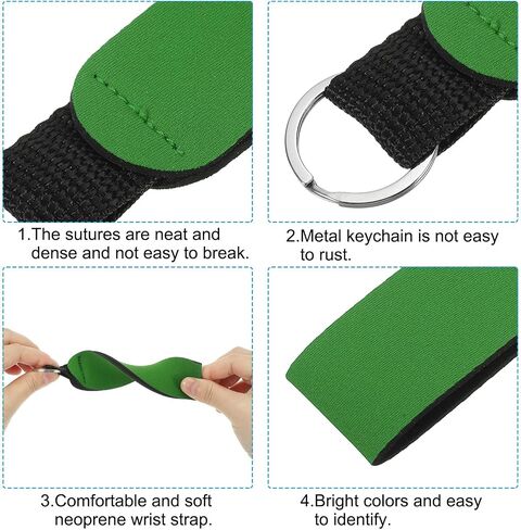 PATIKIL Floating Neoprene Keychain, Waterproof Buoyant Key Ring Sublimation Float Keychain for Outdoor Sports in Saudi Arabia