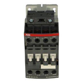 1SBL177001R1301 | AF16-30-01-13 | ABB AF16-30-01-13 CONTACTOR 3P 7.5KW 18A AC3, Coil 100-250V50/60HZ 100-250VDC, NC AUX
