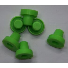 Flange Washer Taper Insert Cap Plug Cover for 14 to 14.5mm 9/16" Inside Diameter Hole of Tube Bottle Opening (Pack of 6) Sealed Flexible Plastic