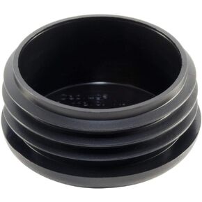 (Pack of 2) 2-1/2" CAPLUGS ( 14-20 Ga 2.34"-2.43" ID - 2.5 Inch OD) Round Black Plastic End Caps | Fitness Eqpt End Caps | Fencing Post Inserts | Furniture Legs Finishing Slides. by SBD