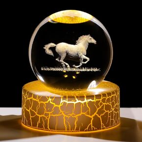 2.36in. Miniatured Butterfly with A Flower Birthday Christmas for Women Girlfriend, 3D Glass Engraved Cute Butterfly K9 Crystal Ball with Light Base for Home Office Decoration in Kuwait