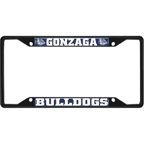 FANMATS 31825 Gonzaga Bulldogs Metal License Plate Frame Black Finish