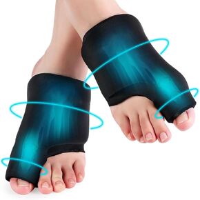 2 Pack Forefoot Toe Ice Pack，Foot Ice Pack Wrap Bunion Corrector for Women & Men, Non-Slip Bunion Relief Socks with Hot and Cold Therapy for Plantar Fasciitis, Hallux Valgusand Sport Injured