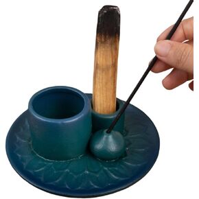 Framendino, 4 in 1 Ceramic Incense Holder Palo Santo Sticks Holder Palo Santo Burner Sage Burner Holder