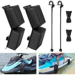 MDSTOP PWC Fender Bumper, Boat Fenders Bumpers with 2 Elastic Cords, 2 Boat Dock Rope, for Jet Ski Dock Fenders Boat Bumpers, 14x6x3.2inch