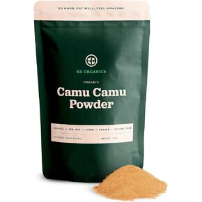Sun Bay Organics Camu Camu Berry Powder from Brazil - Non-GMO Kosher - Rich in Vitamin C - 4 oz