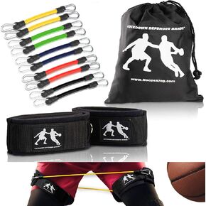 D-Fend LockDown Lateral Resistance Training Speed Bands - Won't Roll Up - Train for Speed, Toning, Strength