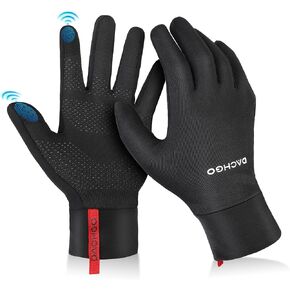 Lightweight Touchscreen Running Gloves, Thermal Gloves Liner Warm Gloves for Cold Weather for Men Women, Perfect for Cycling Running Driving Hiking Walking Sporting