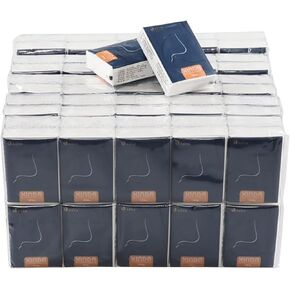 100 Packs Travel Tissues Packs, 4-Ply Facial Tissues Pocket Packs